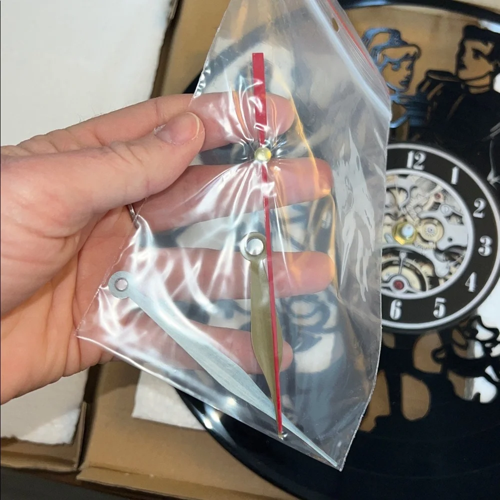 Disney Cinderella Black‎ Vintage Vinyl Record Wall Clock Handmade